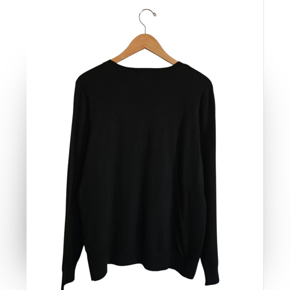 Vintage Victoria Harbour Black "JOY" Sequins Christmas Sweater Size XL - Picture 2 of 6